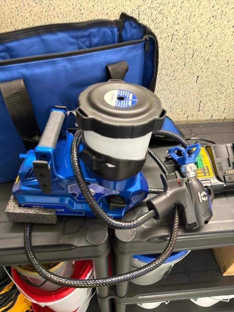 Graco Quickshot verf/ lak spuitmachine 1 x gebruikt!., Ophalen, Gebruikt