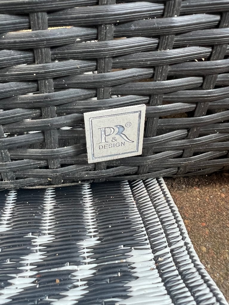Te koop, Tuin en Terras, Tuinsets en Loungesets, Ophalen, 4 zitplaatsen, Gebruikt, Rotan