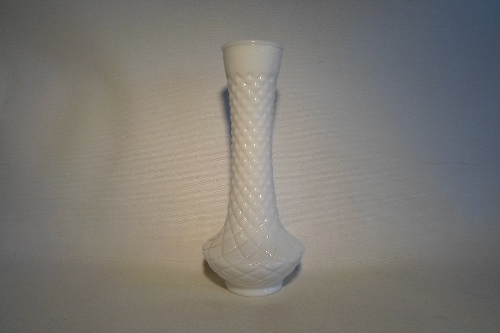 Art Deco Persglas Vaas Wit, Ophalen of Verzenden
