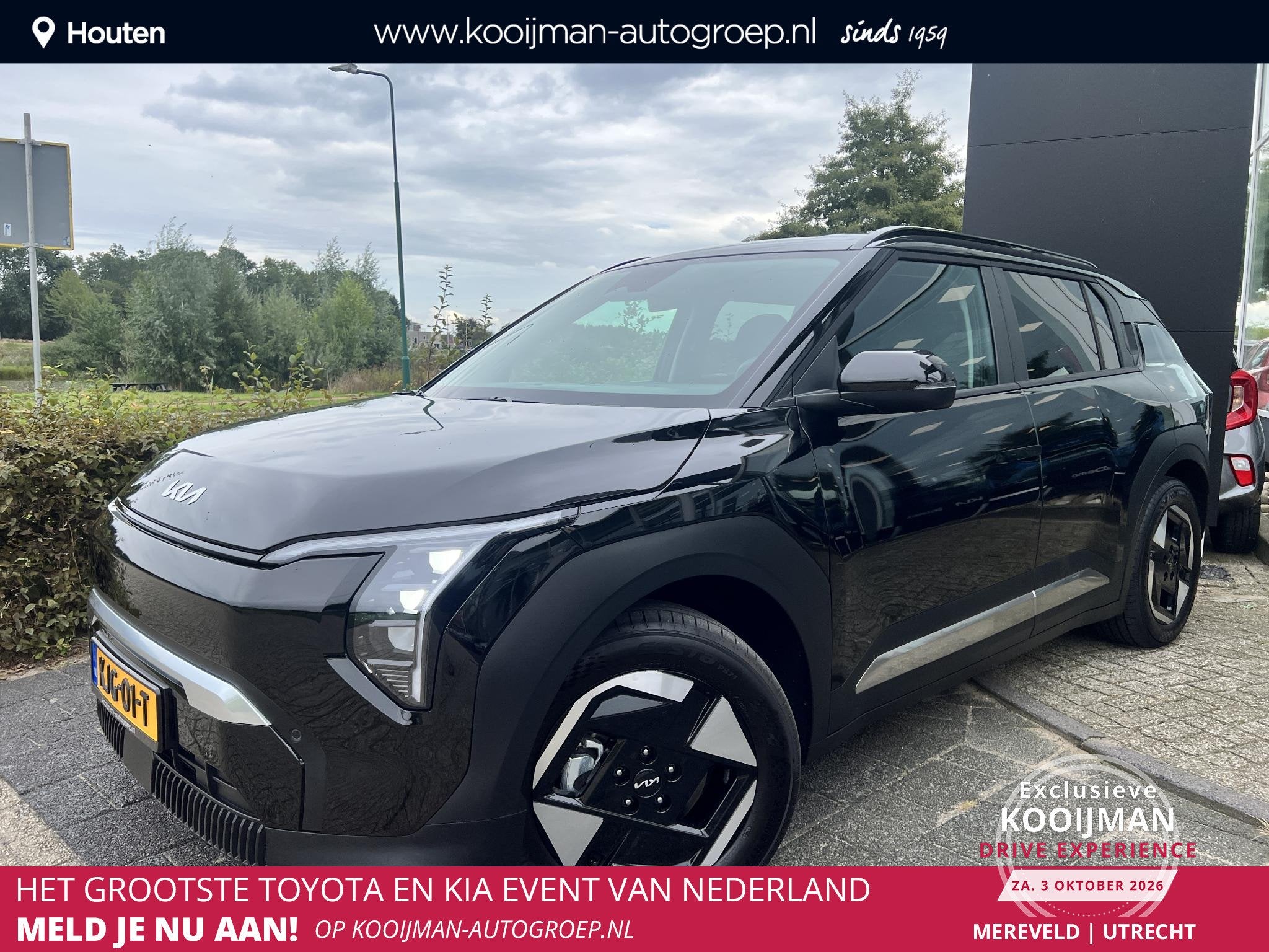 Kia EV3 Plus 58.3 kWh Stoel/Stuur verwarming, Apple Carplay/, Auto's, EV3, Stof, Gebruikt, 1700 kg