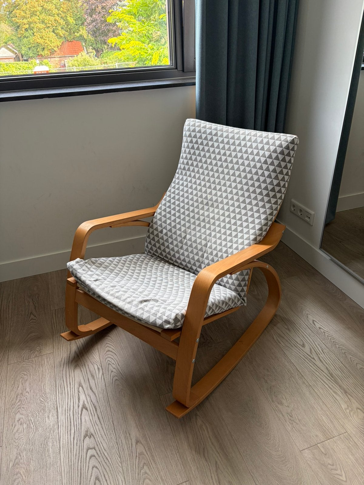 Ikea Poang schommelstoel, Ophalen, Gebruikt, 75 tot 100 cm, 50 tot 75 cm