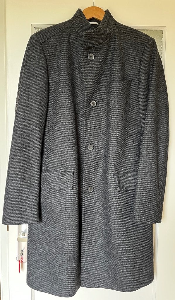 Hugo Boss herenjas The Sintrax (maat 50, antraciet), Zo goed als nieuw, Hugo Boss, Grijs, Verzenden