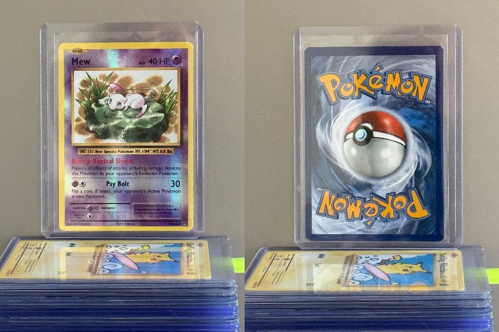 Mew reverse HOLO #53/108, Ophalen of Verzenden, Zo goed als nieuw, Losse kaart, Foil