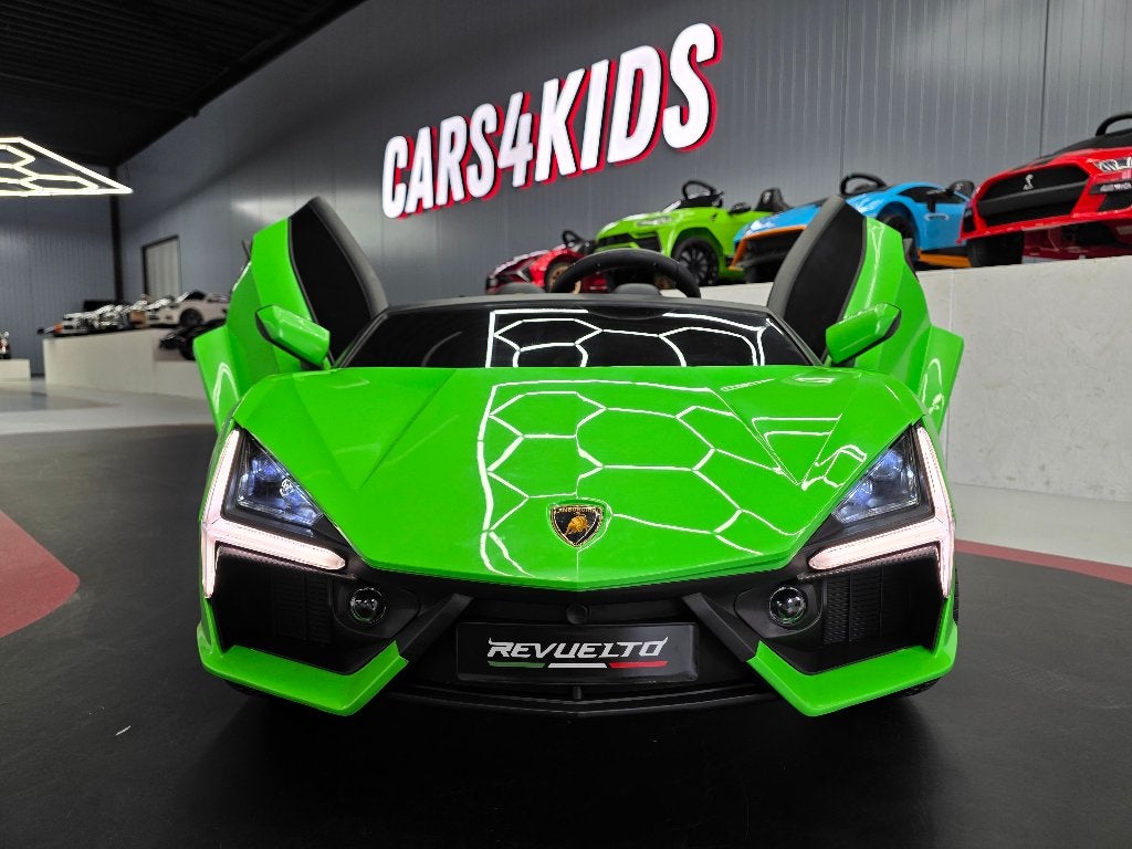 Kinderauto Lamborghini Revuelto - 24 volt - leren zit - RC, Ophalen of Verzenden, Afstandsbediening