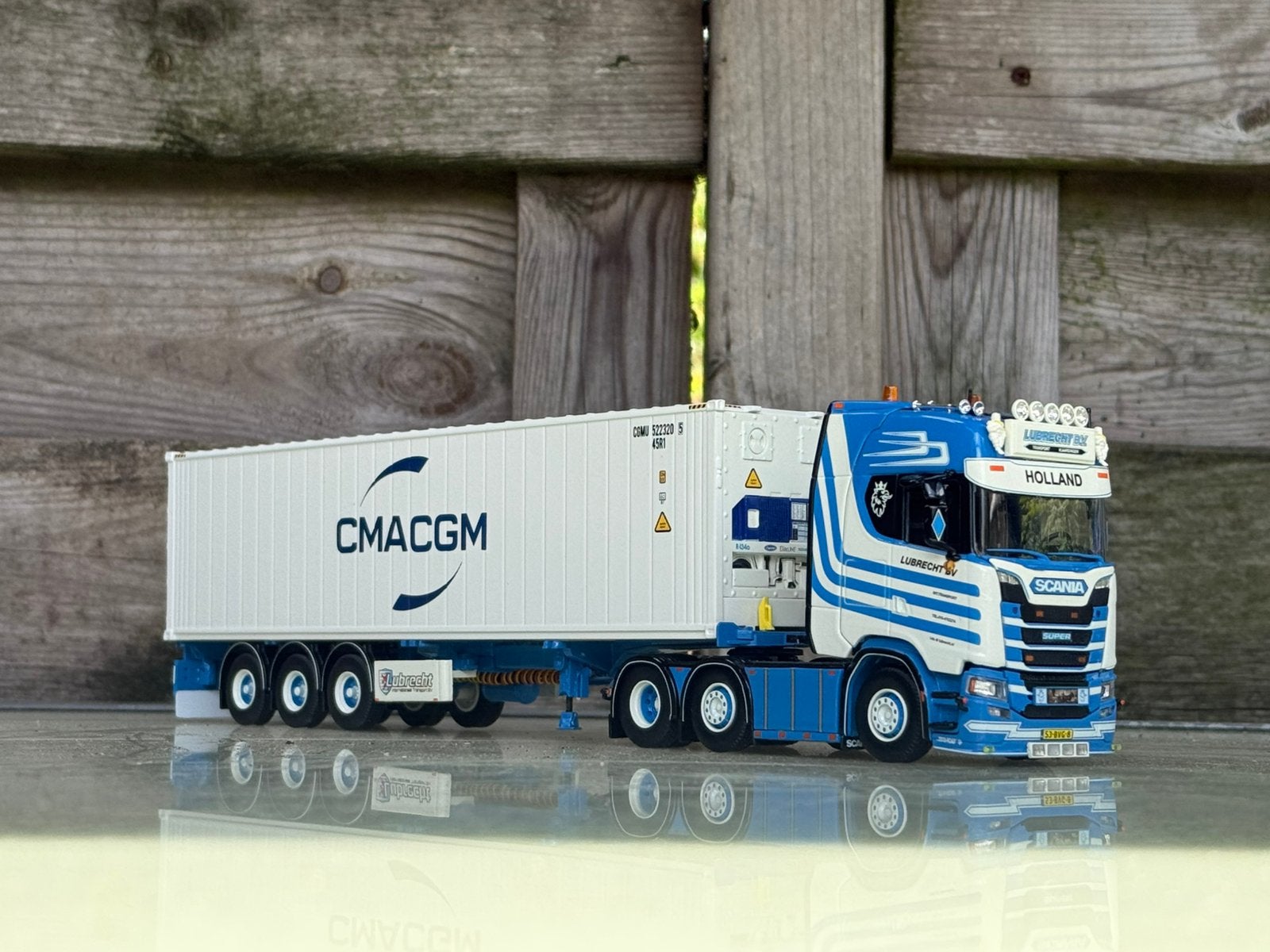 Tekno Scania Next Gen s met 40ft. reefer container, Ophalen of Verzenden, Zo goed als nieuw, Bus of Vrachtwagen, Tekno