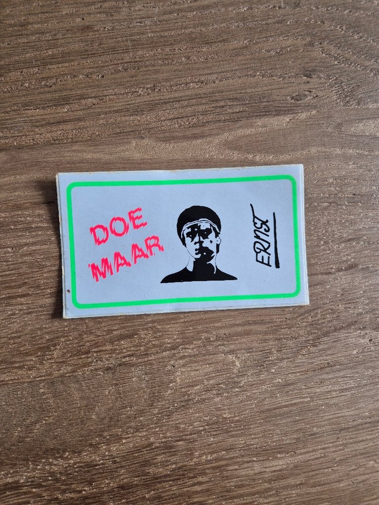 Sticker doe maar, Verzamelen, Ophalen of Verzenden, Zo goed als nieuw, Overige typen