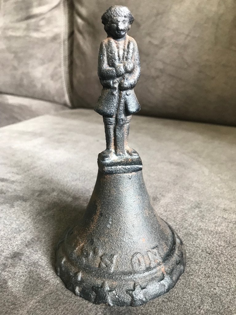Antiek ijzeren Tafelbel Engeland., Verzamelen, Ophalen of Verzenden, Overige typen