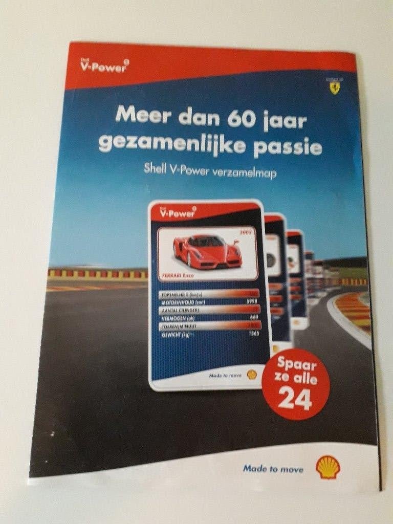 ferrari shell     kaartjes     shell, Ophalen of Verzenden, Gebruikt, Auto's