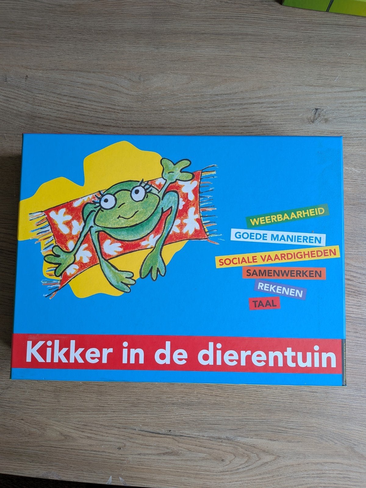 Educatieve bordspel Kikker in de Dierentuin.

Het spel is on, Ophalen, Nieuw