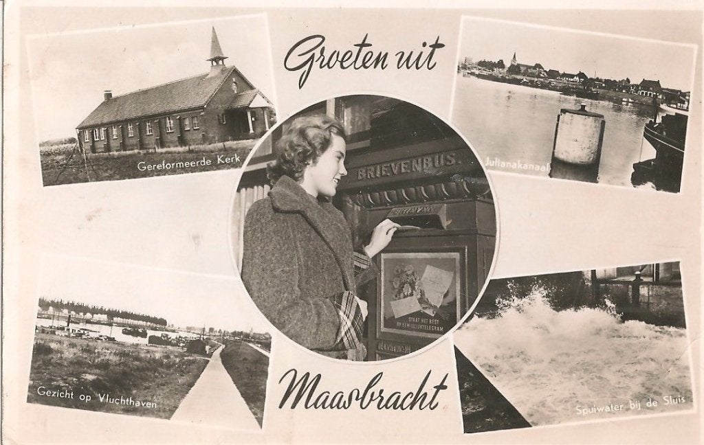 MAASBRACHT, Verzenden, 1940 tot 1960, Gelopen, Limburg