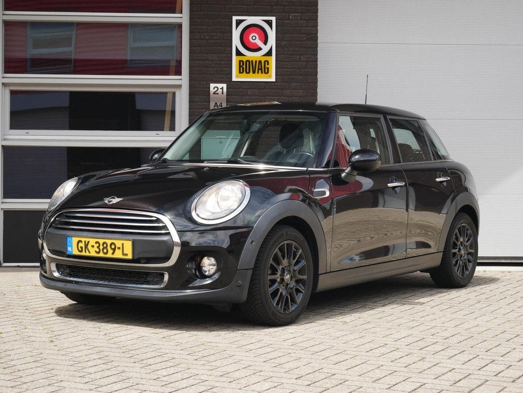 Mini Mini 1.2 One Business Leder| Navi+BT| Stoelverwarming, Gebruikt, Euro 6, Met garantie (alle), Zwart