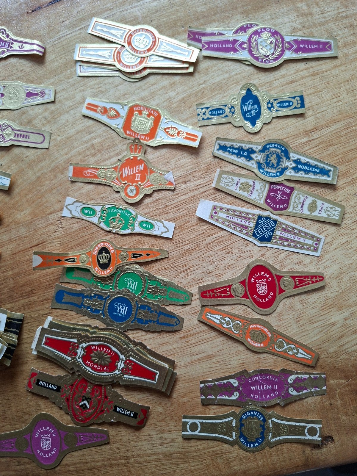 Grote collectie sigarenbandjes Willem II, Verzamelen, Ophalen of Verzenden, Gebruikt