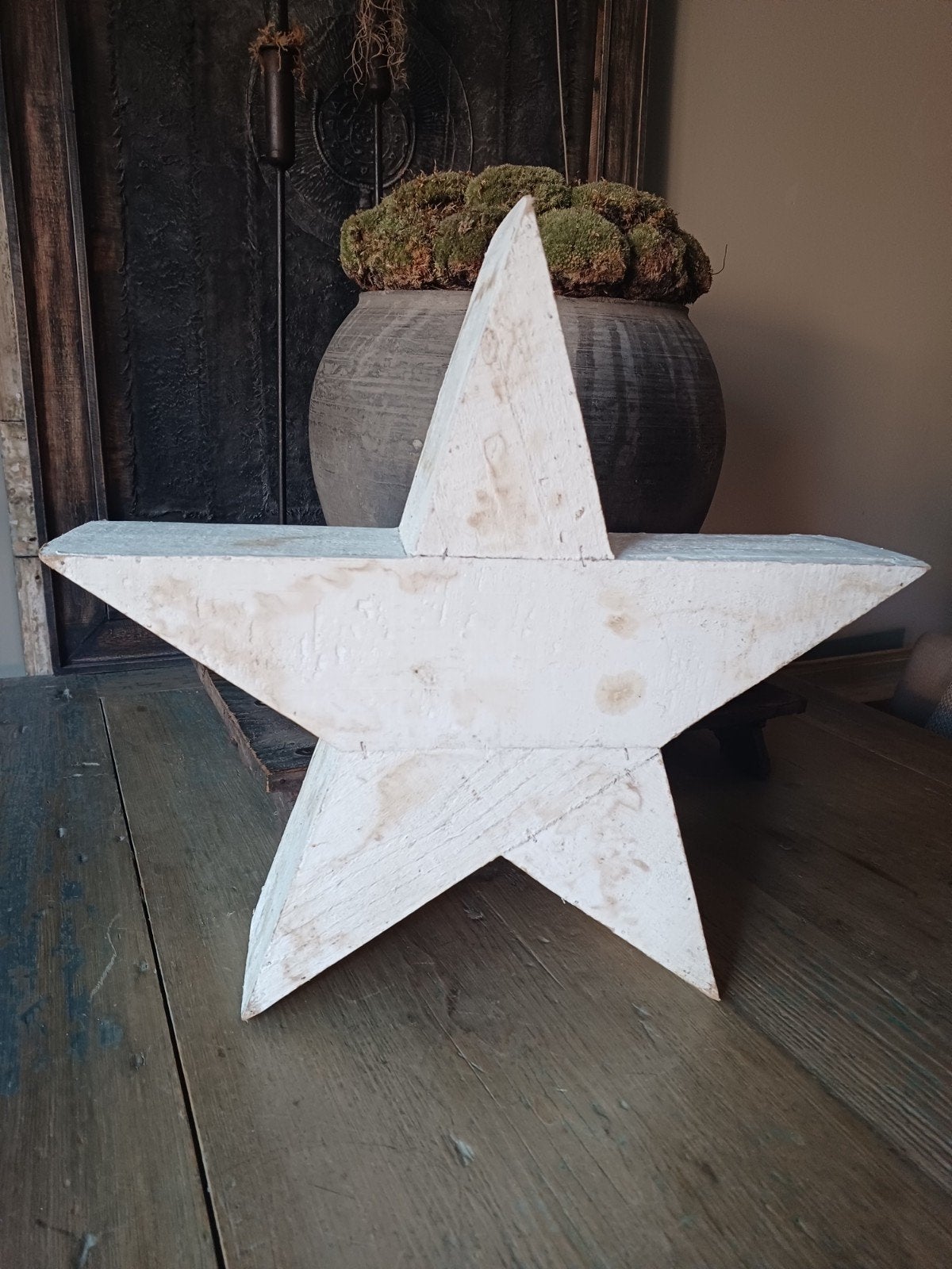 Houten  kerstster, Ophalen of Verzenden, Zo goed als nieuw