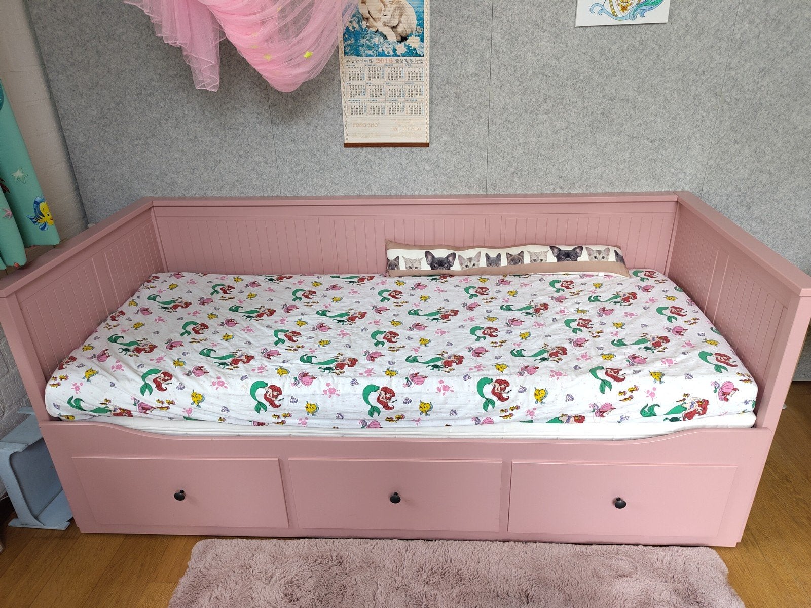 Ikea Hemnes bedbank 2 pers., Ophalen, Verstelbaar, 90 cm, Overige kleuren