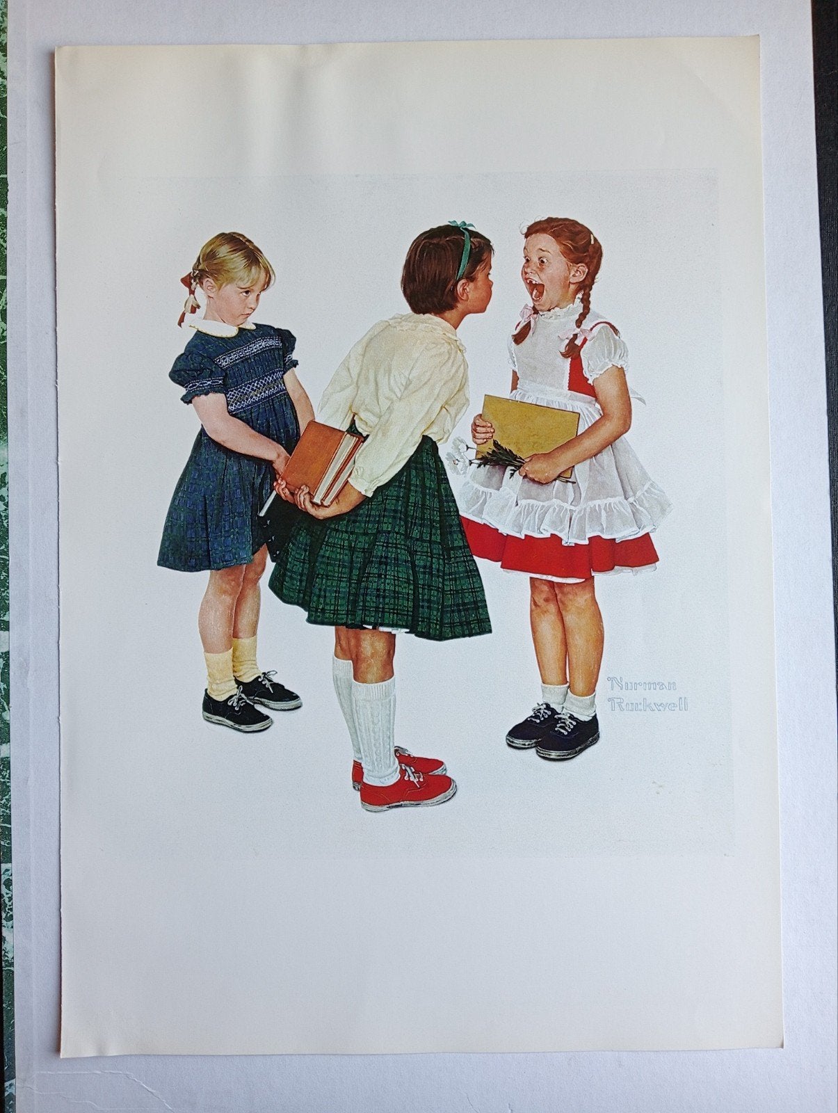 Norman Rockwell poster print jaren 70, Ophalen of Verzenden, Gebruikt, A1 t/m A3, Film en Tv