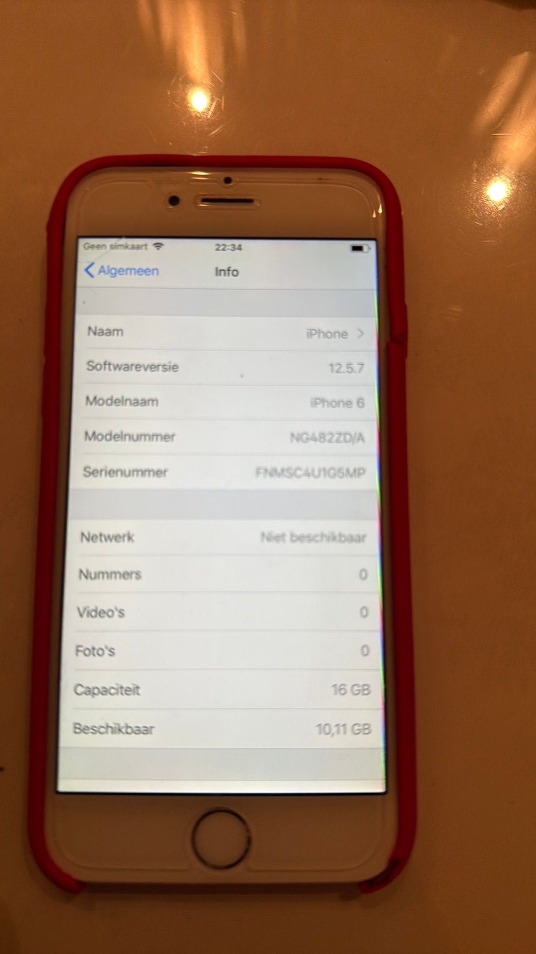Iphone 6 16 GB, Telecommunicatie, Gebruikt, 16 GB, Ophalen of Verzenden, Zonder simlock