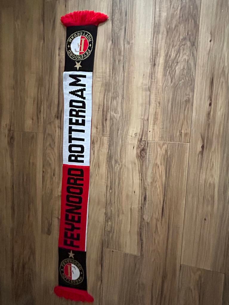 Feyenoord sjaal - You'll Never Walk Alone Rotterdam, Ophalen of Verzenden, Zo goed als nieuw, Feyenoord, Vaantje of Sjaal