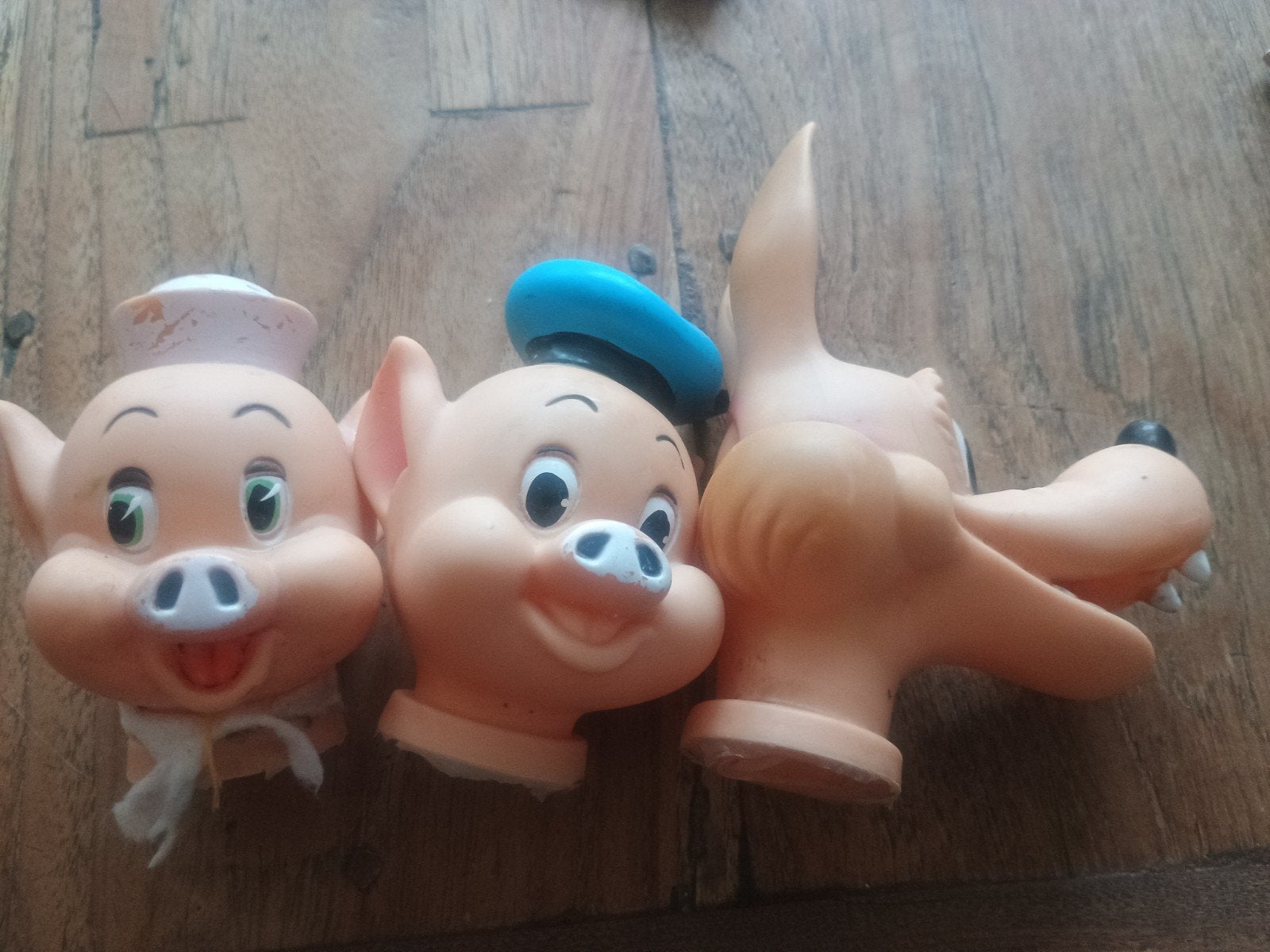 Famosa handpoppen serie 3 biggetjes, Antiek en Kunst, Ophalen of Verzenden
