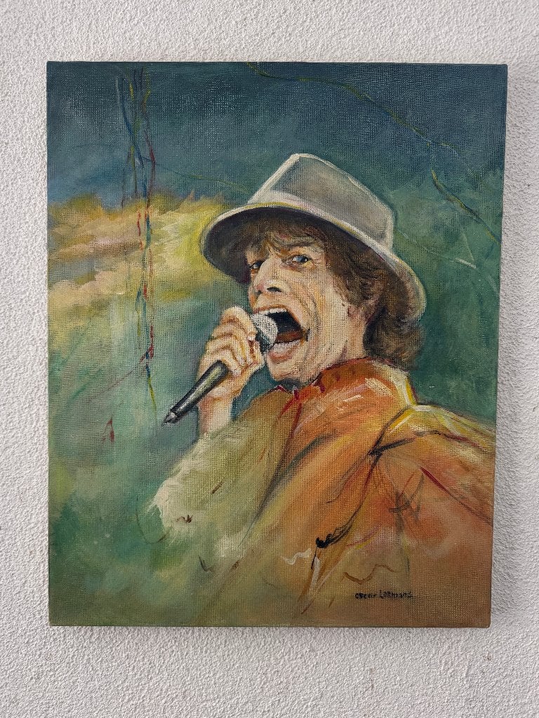 Schilderij Mick Jagger Rolling Stones, Ophalen of Verzenden