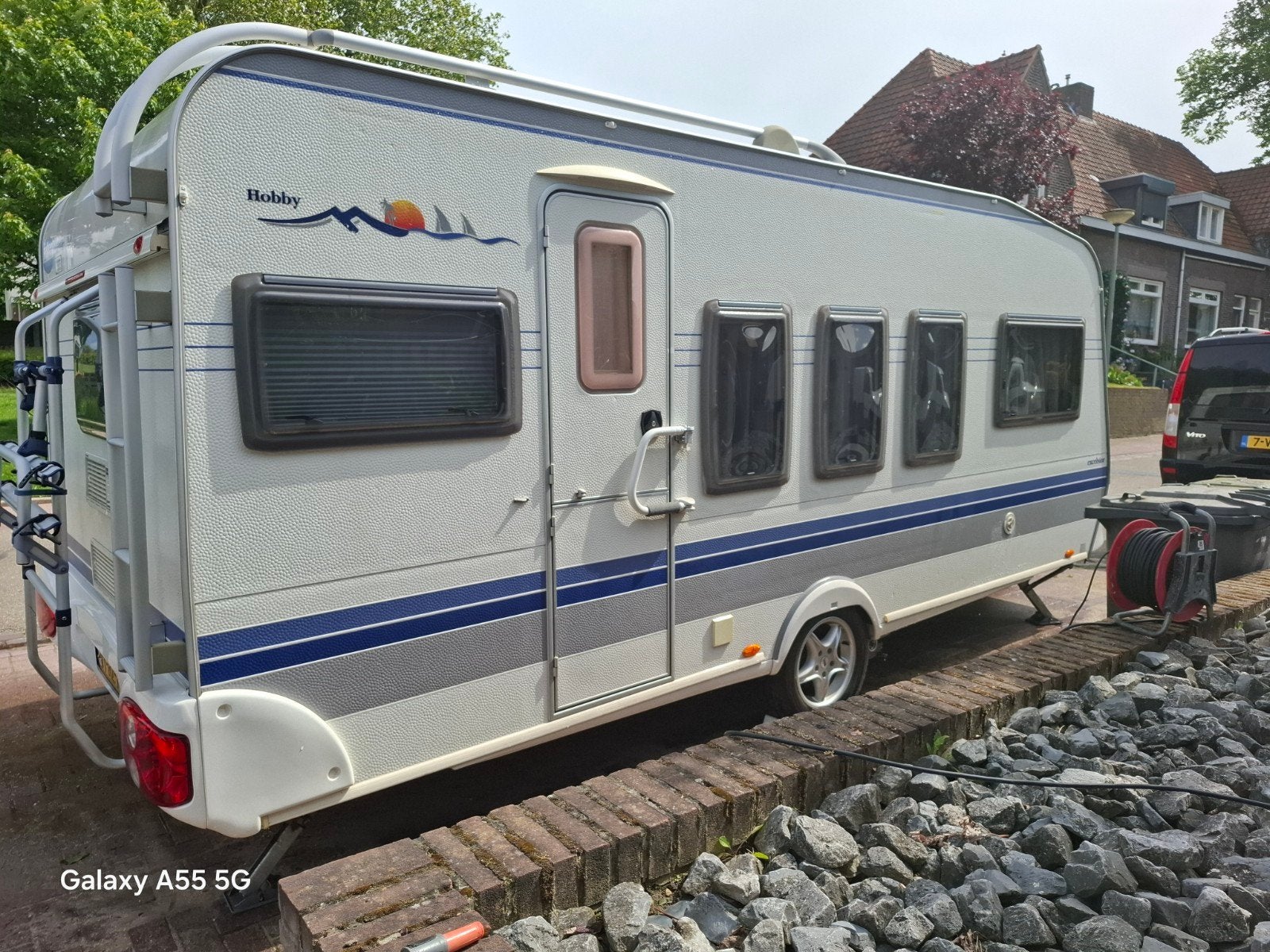 Hobby Excelsior TQM 520 2006 - Complete en comfortabele cara, Koelkast, Rondzit, Hobby, Dwarsbed