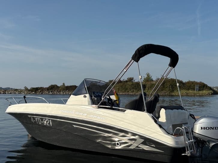 Prins 555  consoleboot met trailer, Ophalen, Viertaktmotor, Zo goed als nieuw, 40 cm