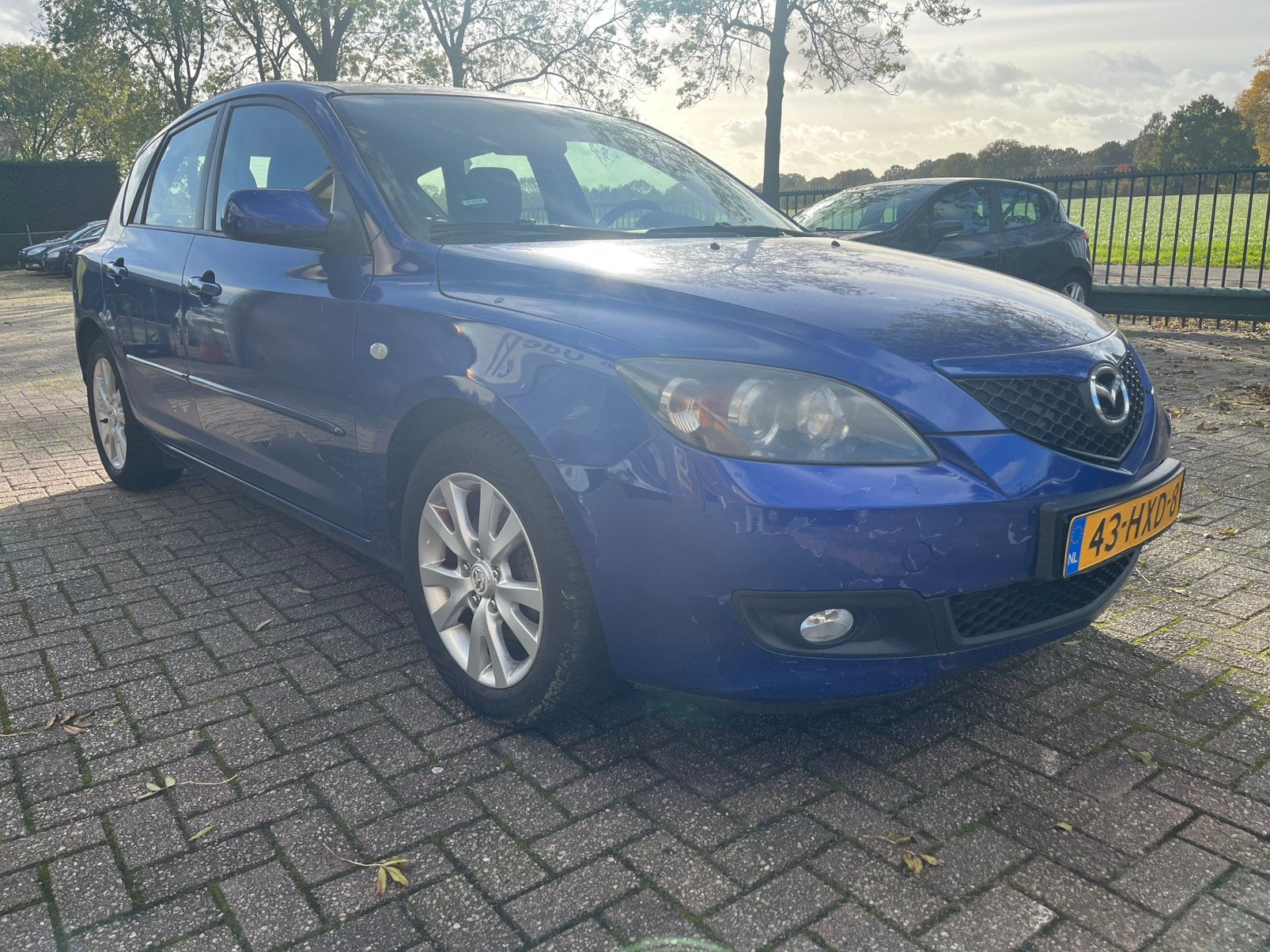 Mazda 3 1.6 Hatchback 2009 Airco, Auto's, Voorwielaandrijving, 4 cilinders, 1165 kg, Blauw
