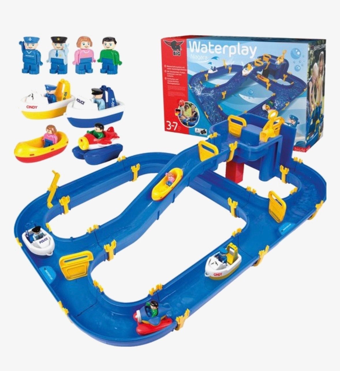 BIG Waterplay Niagara Waterbaan met Figuren en Boten, Ophalen, Gebruikt, Jongen of Meisje