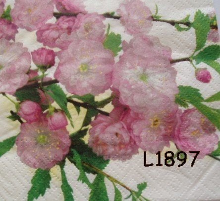 Servetten decoupage/bullet journal - Bloesem L1897, Verzenden, Nieuw
