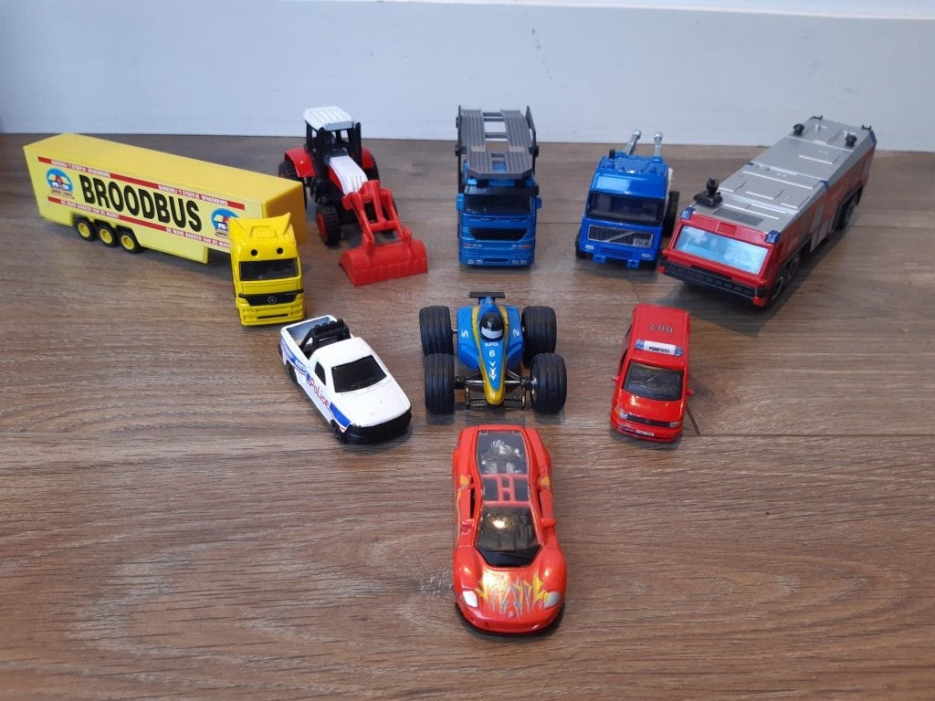 Autootjes, Tractor, Vrachtwagon, Politie, Brandweer, Ophalen of Verzenden, Gebruikt