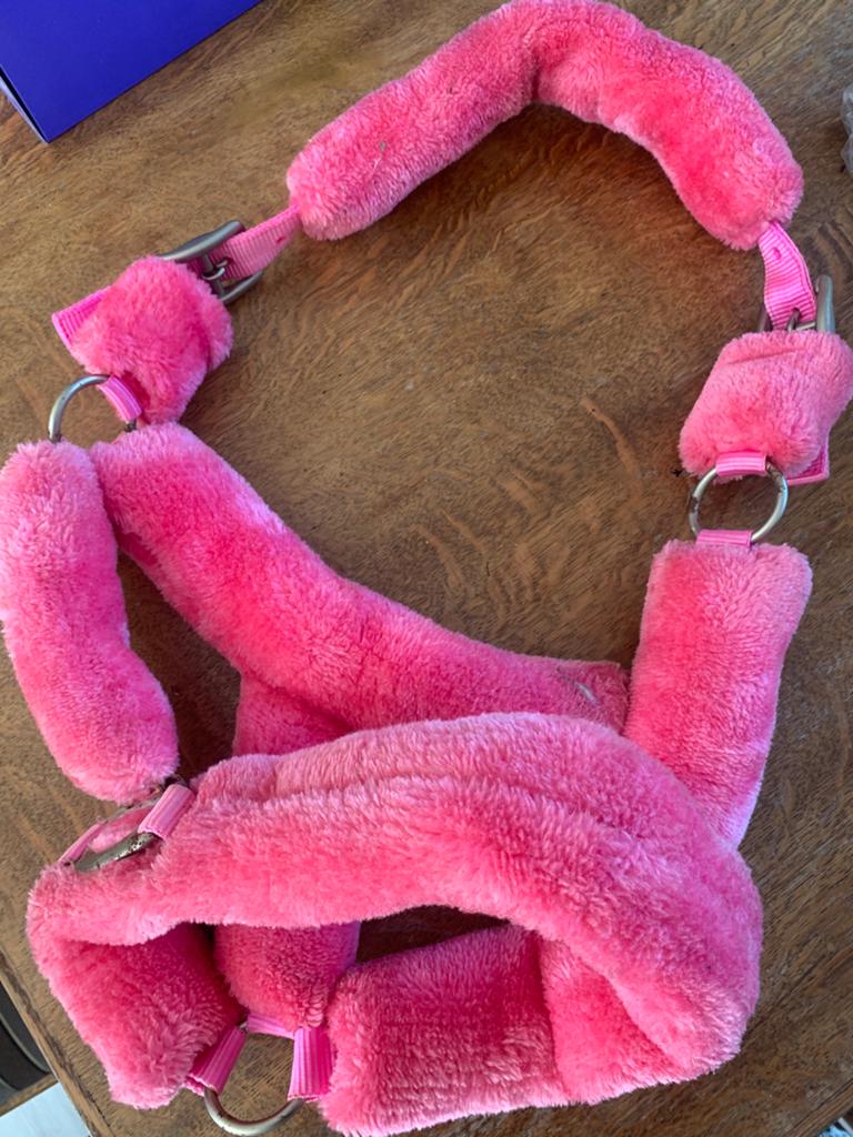 Roze bont halster cob/full, Dieren en Toebehoren, Ophalen of Verzenden, Zo goed als nieuw, Overige soorten