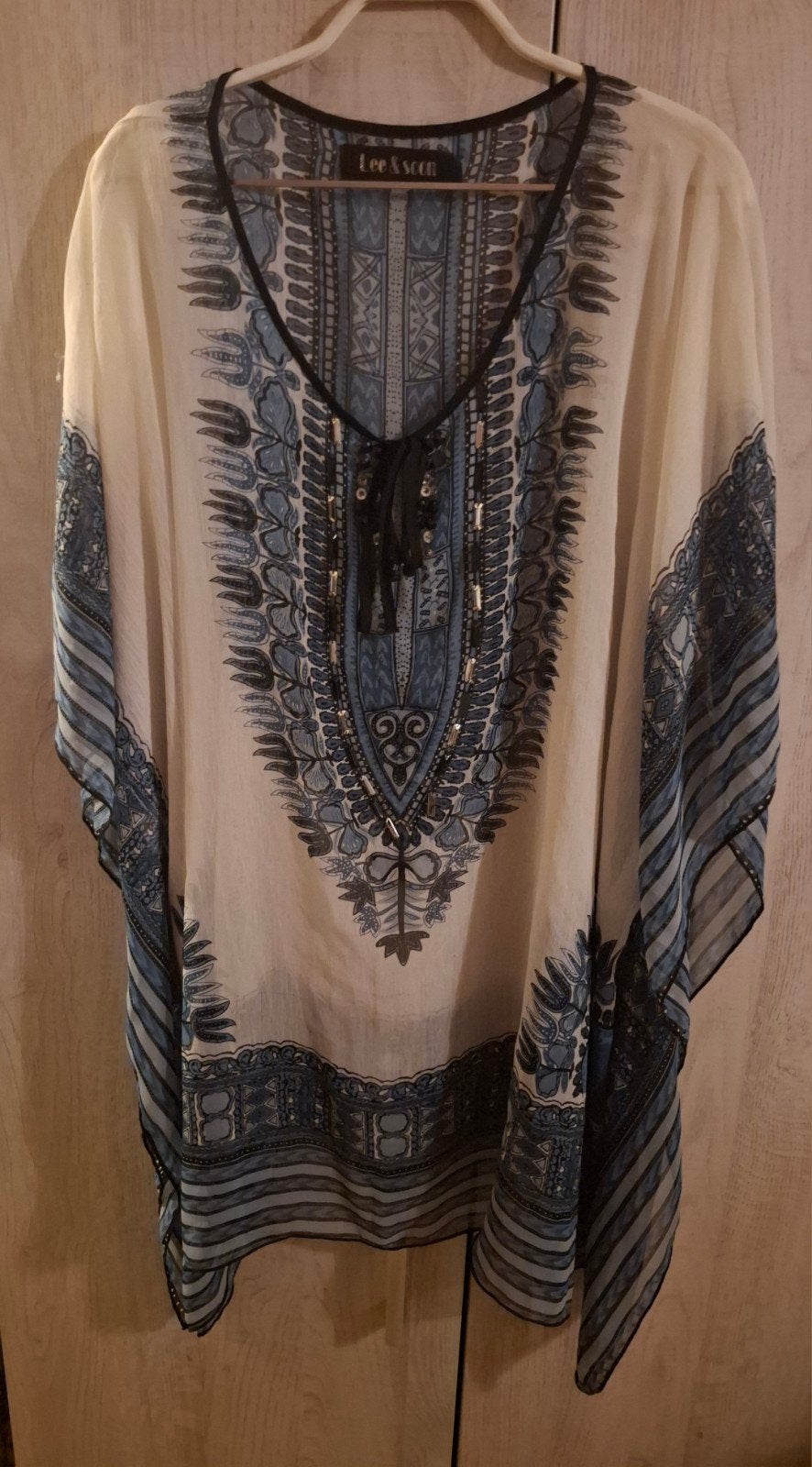 Boho Ibiza Style Tuniek One Size Zo Goed Als Nieuw, Kleding | Dames, Ophalen of Verzenden, Zo goed als nieuw, Maat 38/40 (M), Korte mouw