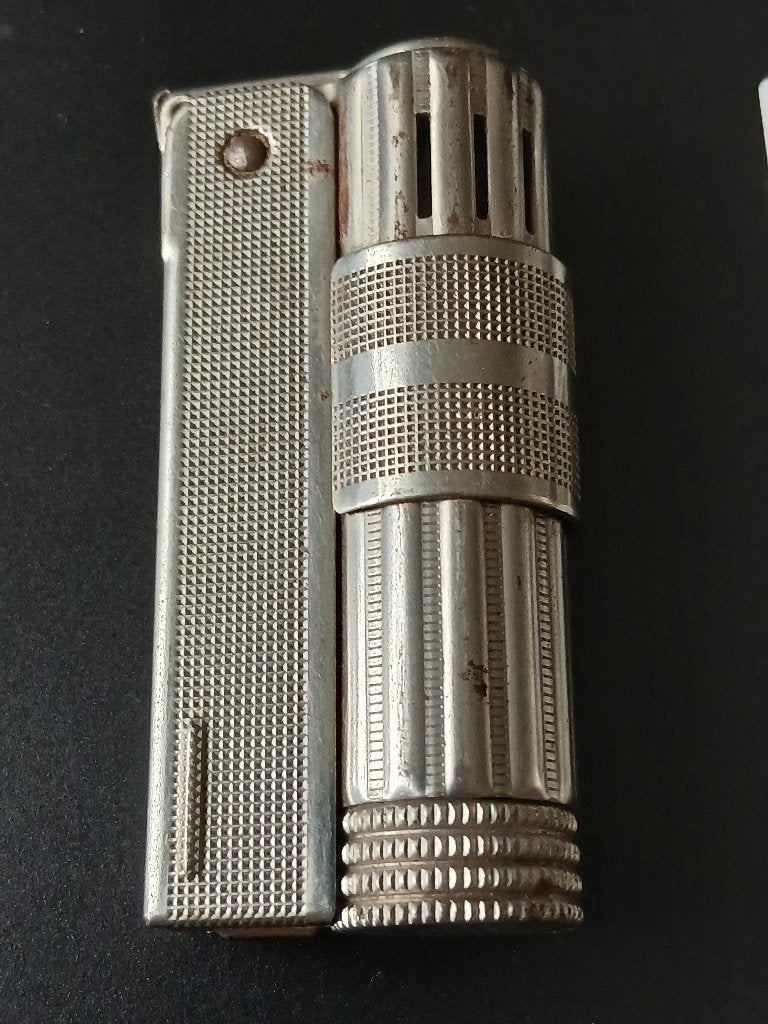 Vintage aansteker, zilverkleurig, Imco Triplex 6700, Verzamelen, Ophalen of Verzenden, Gebruikt, Aansteker