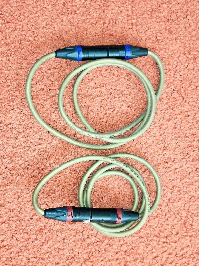 van den Hul interlink gebalceerd, Ophalen of Verzenden, Gebruikt, Minder dan 2 meter, Interlink-kabel