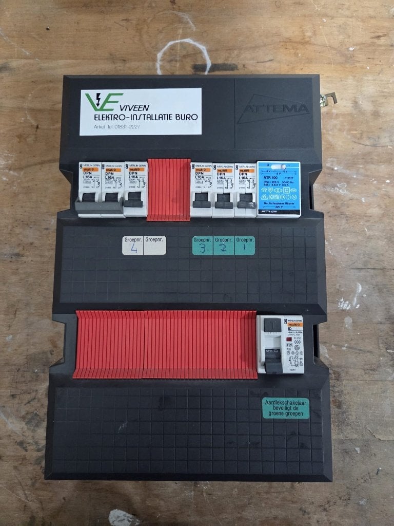 groepenkast 1 fase, Ophalen, Gebruikt, Attema, Overige typen