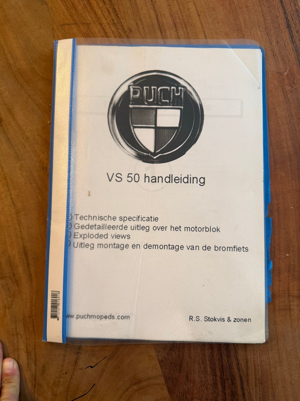Puch VS 50 Handleiding - Technische Specificaties & Montage, Fietsen en Brommers, Ophalen of Verzenden, Gebruikt, Overige typen