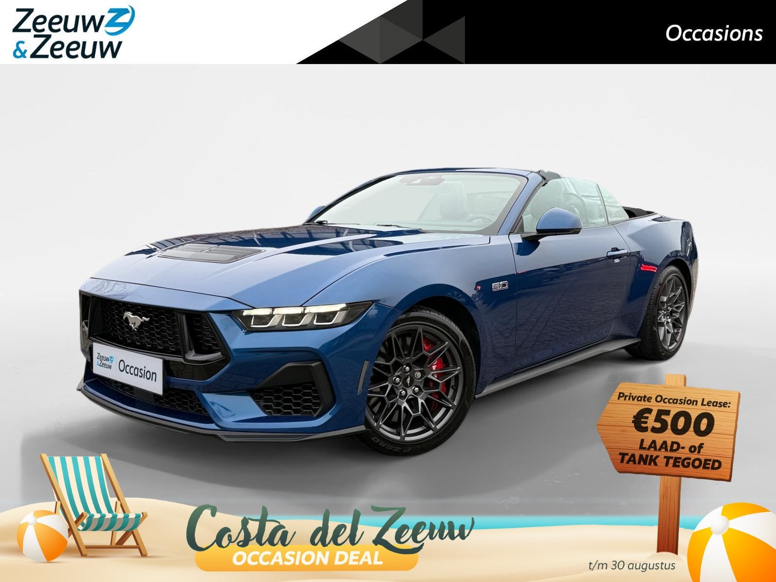Ford Mustang 5.0 Ti-VCT V8 GT | CABRIOLET | Adaptive Cruise, Auto's, Automaat, 12 maanden, Bedrijf, Start-stop-systeem