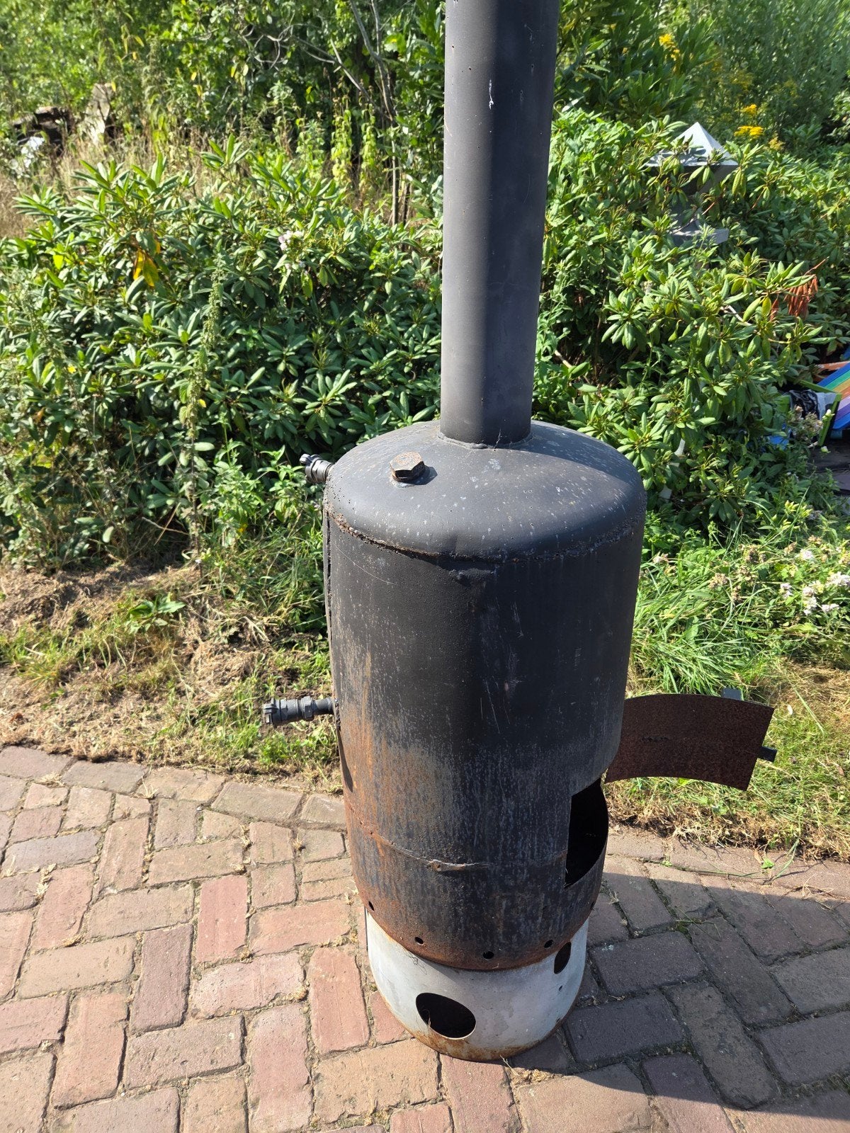 Zwembadkachel Hottub Verwarmer Houtgestookt met warmtewissel, Ophalen