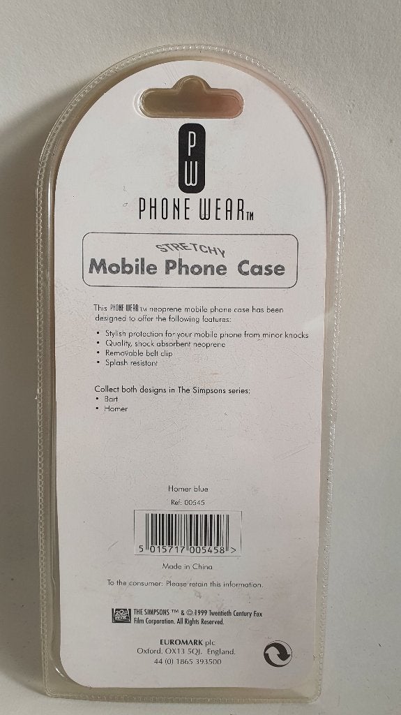 Homer Simpson Mobile Phone Case, mobiel houder, 12 cm. 5C2, Tweedehands verkoop, Tweedehands verkoop, Gebruikt, Ophalen of Verzenden