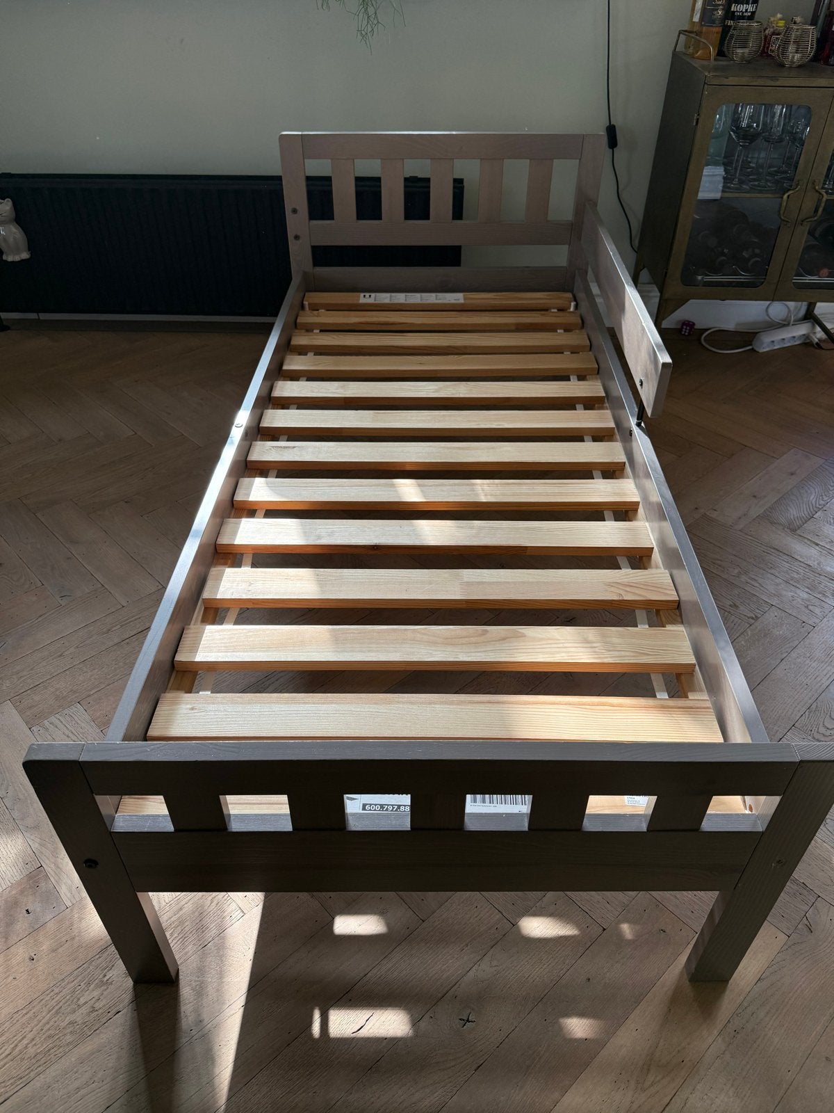 IKEA Mygga bed 165x75 met matras en beddengoed zgan, Zo goed als nieuw, Hout, Overige kleuren, Eenpersoons