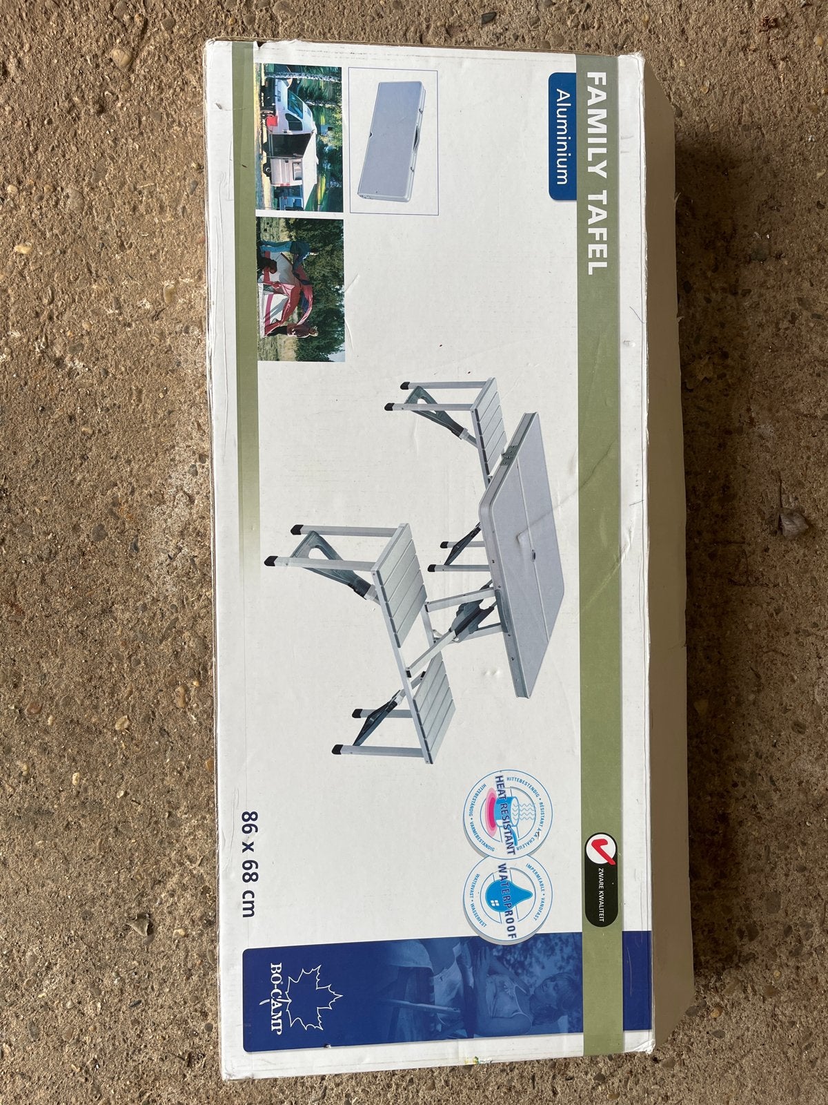 Bo-Camp Family Tafel Aluminium - Nieuw in doos, Ophalen, Nieuw, Campingtafel