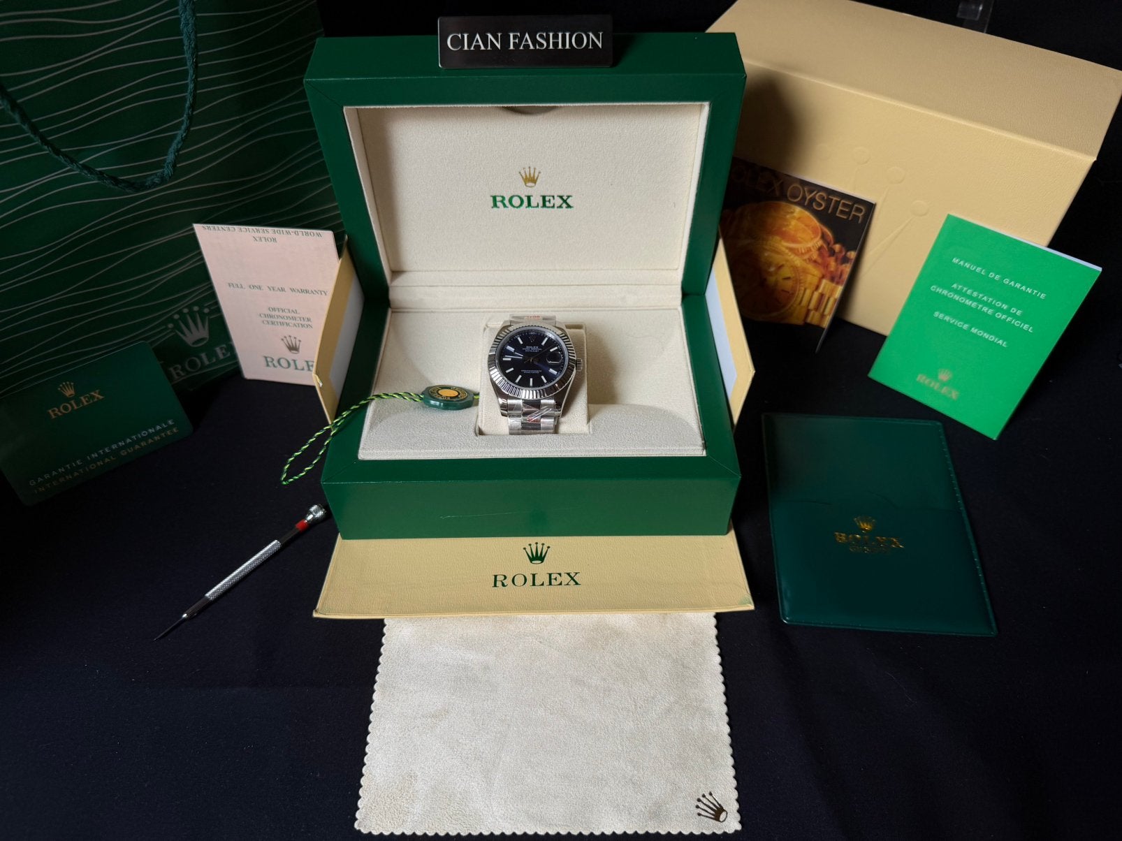 Datejust blauw, Staal, ., Polshorloge, Ophalen of Verzenden