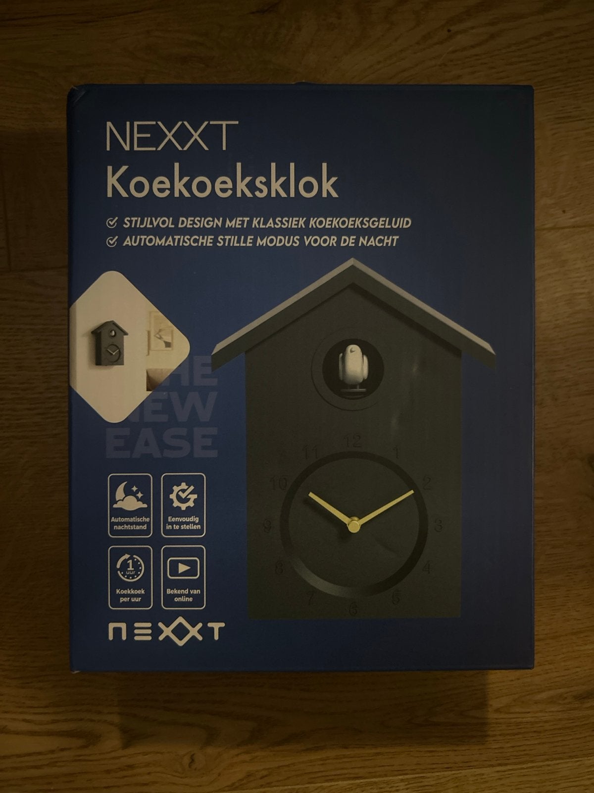 NEXXXT Koekoeksklok - Stijlvol design met stilte modus, Analoog, Werkt op batterijen, Ophalen of Verzenden, Overige merken