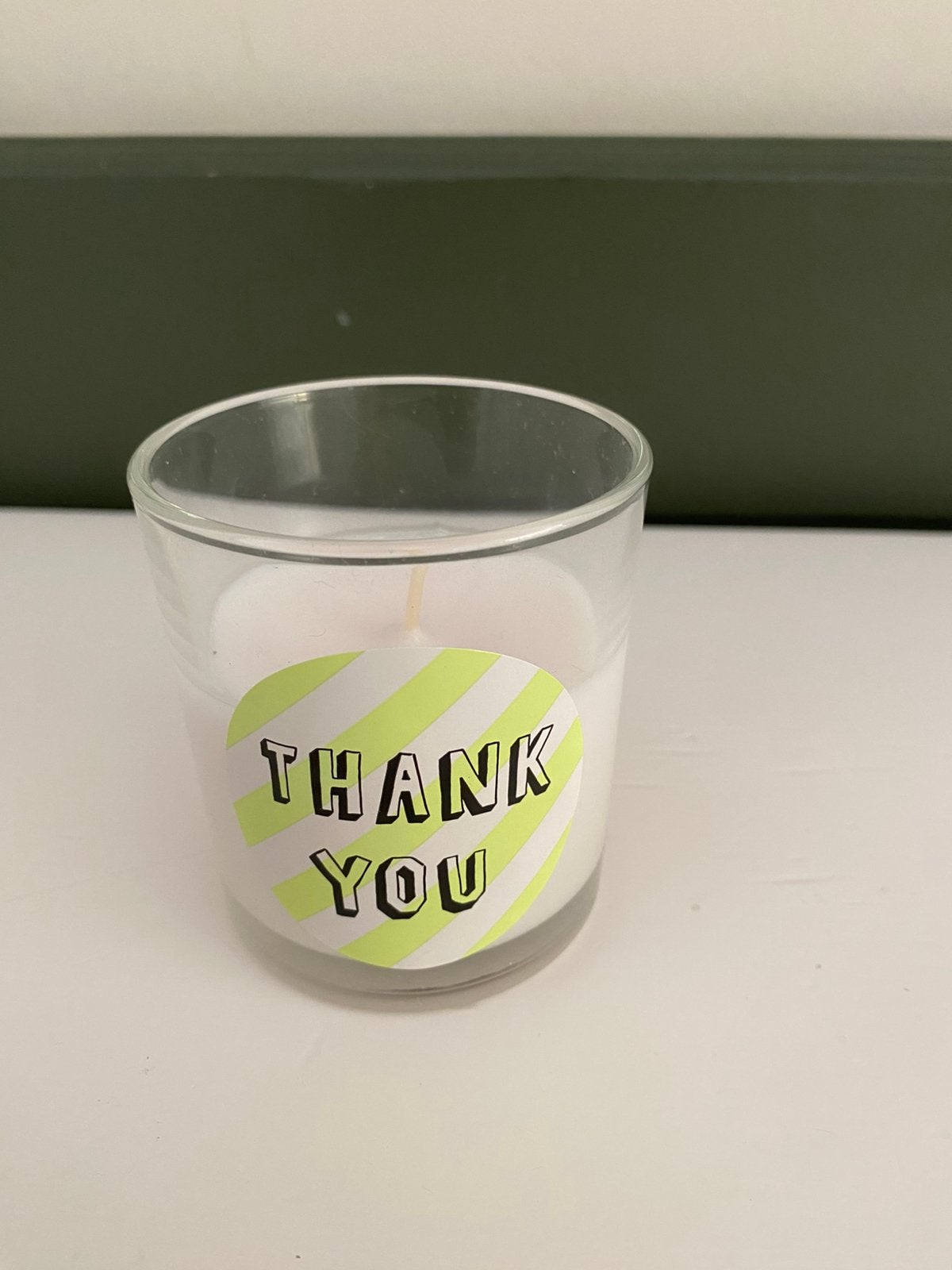 Nieuw. Gratis kaars in glas Hema Thank you, Ophalen, Nieuw, Glas, HEMA