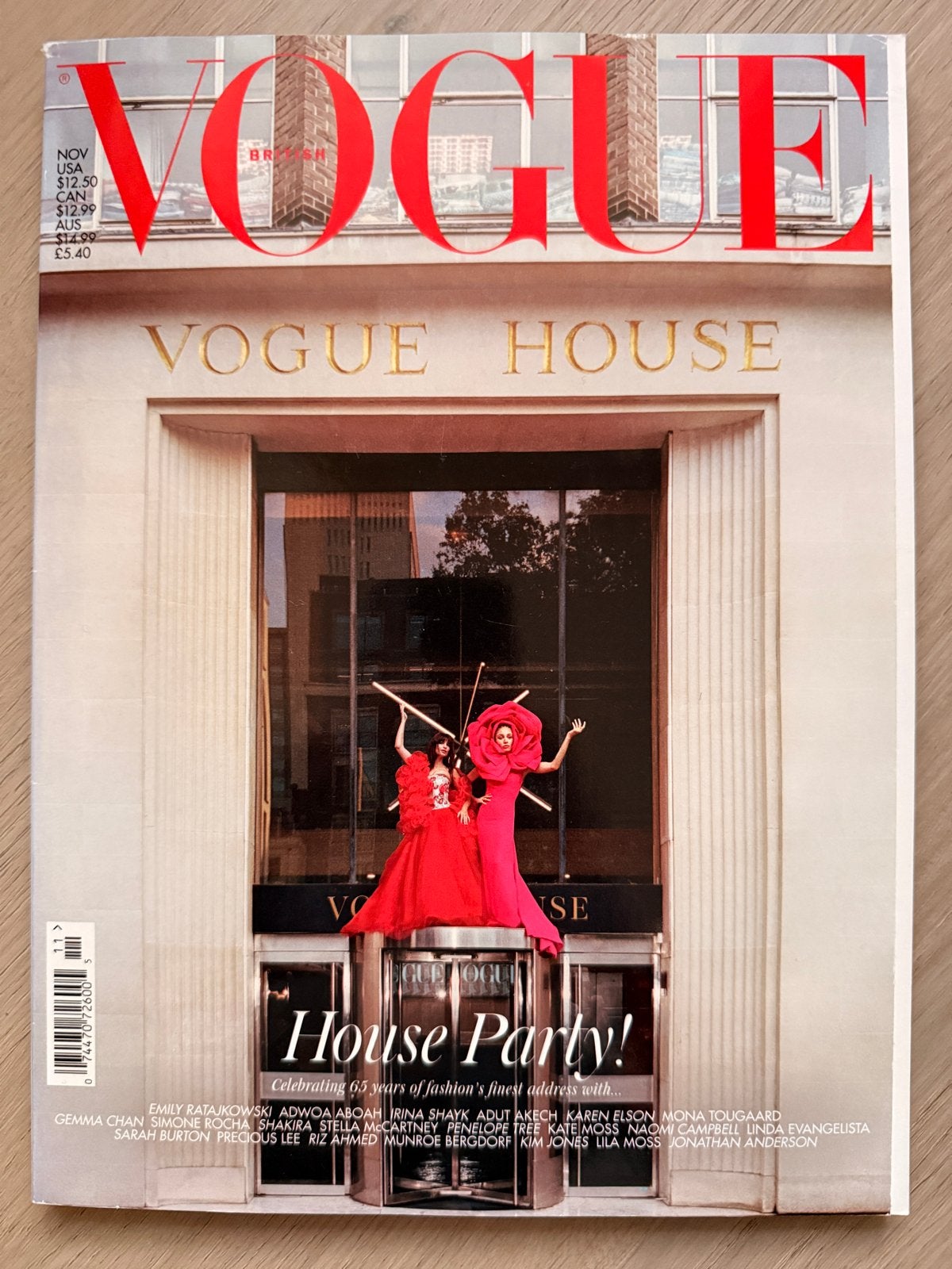 Vogue Magazine November 2023 - House Party!, Boeken, Ophalen of Verzenden, Zo goed als nieuw, Glossy
