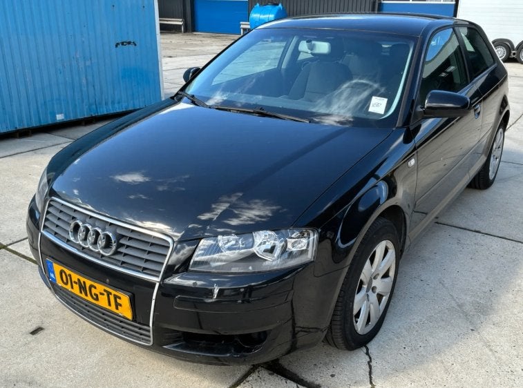 Audi A3 1.6 75KW 3D 2003 Zwart, Ophalen, Gebruikt, Auto
