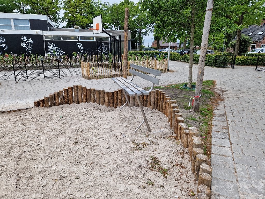 Bankje voor de tuin, Tuin en Terras, Ophalen, Gebruikt, Aluminium