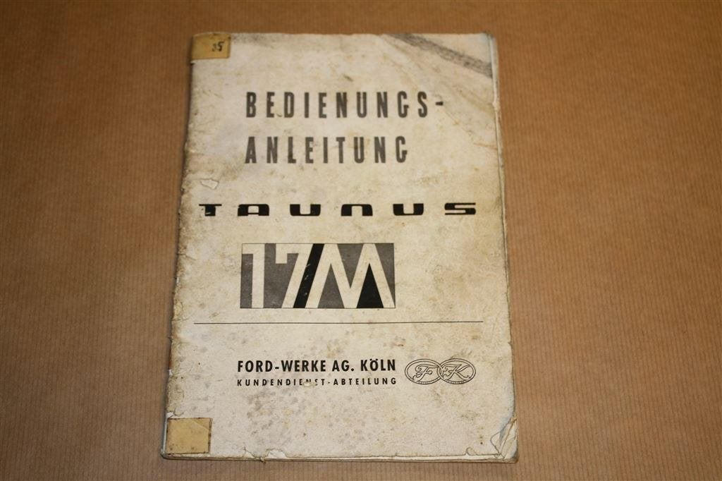 Ford Taunus 17M - Bedienungsanleitung - Ca 1960, Ophalen of Verzenden