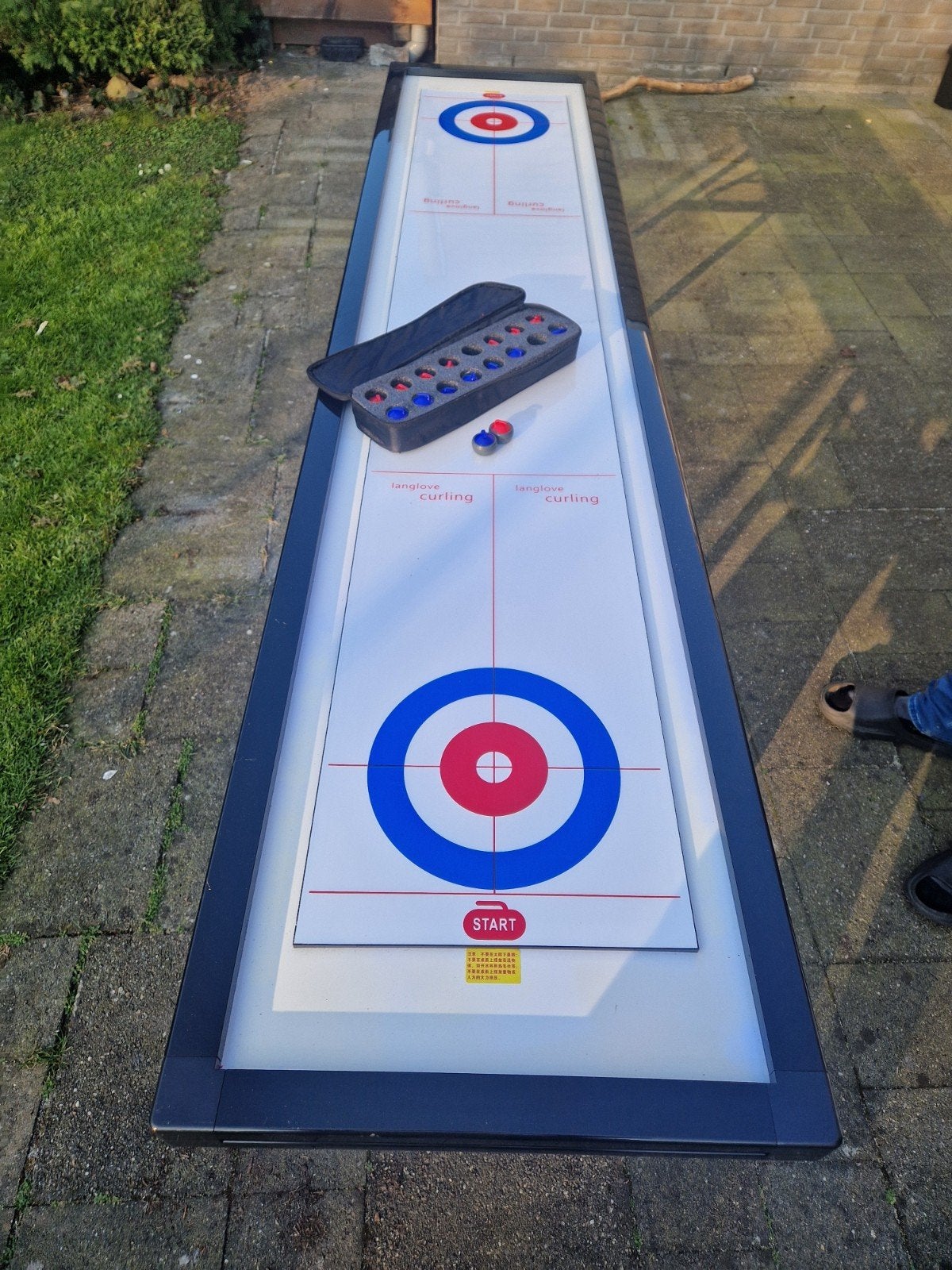 Shuffleboard/Curling Tafelspel - Zo goed als nieuw, Een of twee spelers, Ophalen, Zo goed als nieuw, Onbekend