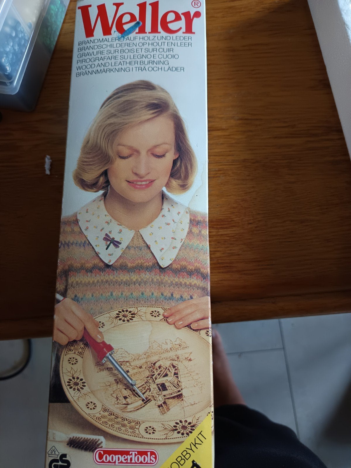 Weller Brandmalerei Hobbykit voor Hout en Leer, Hobby en Vrije tijd, Overige thema's, Gereedschap of Toebehoren, Meerkleurig, Zo goed als nieuw