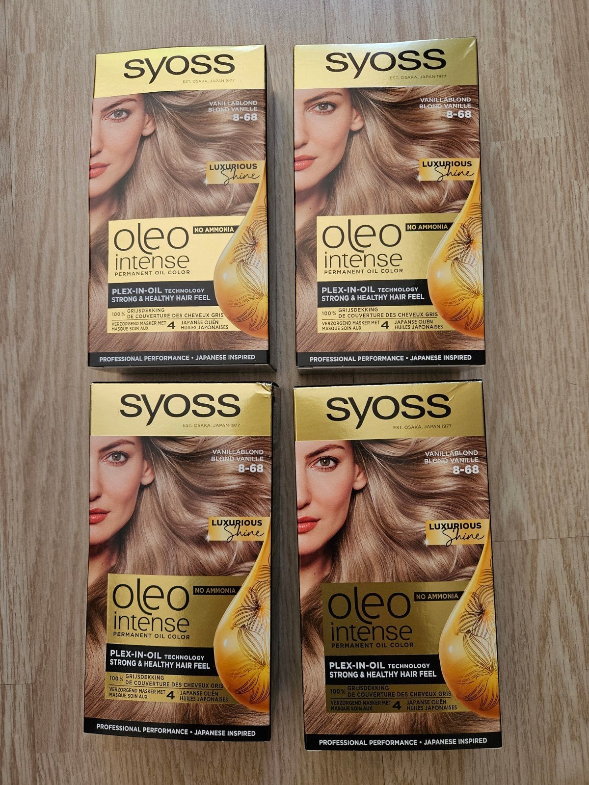 Syoss Oleo Intense Haarverf Vanilleblond 8-68 (4 stuks), Ophalen, Nieuw, Overige typen
